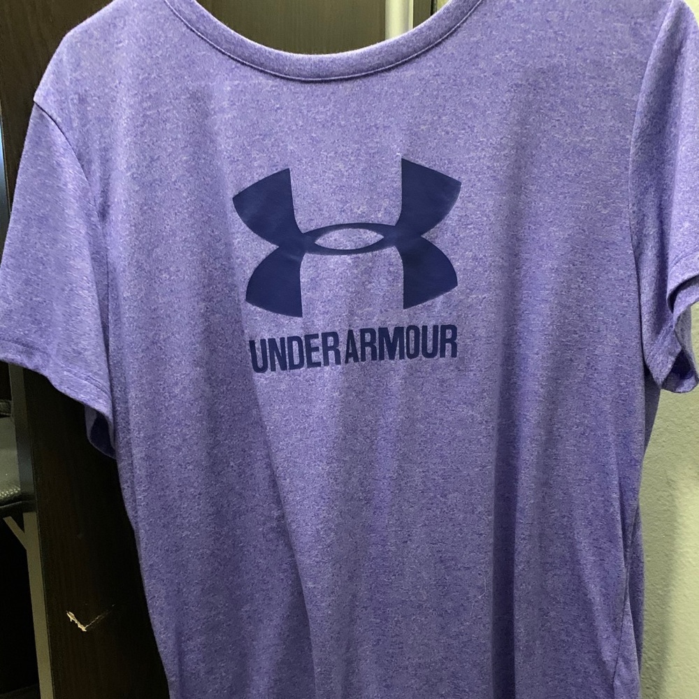 Under Armour Purple Heat Gear T Shirt